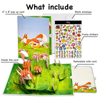 Fox Family Pop Up Card – 3D Mother Fox Playing with Baby Foxes in Flower Meadow – Wholesome Mother’s Day, Birthday, Just Because Greeting Card for Mom, Wife, Her, Nature and Animal Lovers Visit the T4s Store
