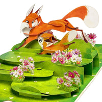 Fox Family Pop Up Card – 3D Mother Fox Playing with Baby Foxes in Flower Meadow – Wholesome Mother’s Day, Birthday, Just Because Greeting Card for Mom, Wife, Her, Nature and Animal Lovers Visit the T4s Store