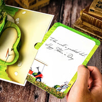 Pop Up Golf Card – 3D Multi-Level Golf Course with Cart, Clubs, and Flags – Perfect Father’s Day, Birthday Greeting Card for Golfer Dad, Grandpa, Boss, Husband, Coach, or Country Club Fans
