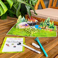 Best Flippin’ Dad Pop Up Card – Funny 3D BBQ Grill Scene with Steak, Fire and Camper – Perfect Father’s Day or Birthday Card for Dad, Husband, Grill Masters, Backyard Chefs, Dog Dads